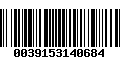 Código de Barras 0039153140684