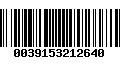 Código de Barras 0039153212640