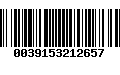 Código de Barras 0039153212657