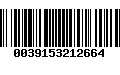 Código de Barras 0039153212664