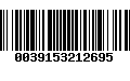 Código de Barras 0039153212695