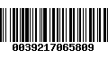 Código de Barras 0039217065809