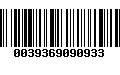 Código de Barras 0039369090933