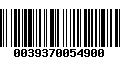 Código de Barras 0039370054900