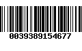 Código de Barras 0039389154677