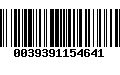 Código de Barras 0039391154641
