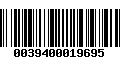 Código de Barras 0039400019695