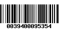 Código de Barras 0039400095354