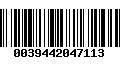 Código de Barras 0039442047113