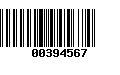 Código de Barras 00394567