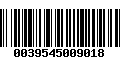 Código de Barras 0039545009018