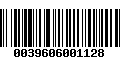 Código de Barras 0039606001128