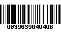 Código de Barras 0039639040408