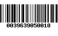 Código de Barras 0039639050018