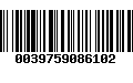 Código de Barras 0039759086102