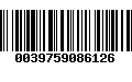 Código de Barras 0039759086126