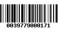 Código de Barras 0039779000171