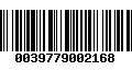 Código de Barras 0039779002168