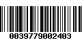 Código de Barras 0039779002403