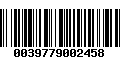 Código de Barras 0039779002458