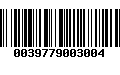 Código de Barras 0039779003004