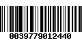 Código de Barras 0039779012440