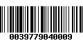 Código de Barras 0039779040009