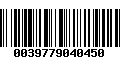 Código de Barras 0039779040450