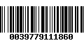 Código de Barras 0039779111860