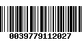 Código de Barras 0039779112027