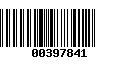 Código de Barras 00397841