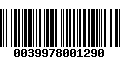 Código de Barras 0039978001290