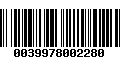 Código de Barras 0039978002280