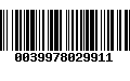 Código de Barras 0039978029911