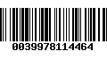 Código de Barras 0039978114464