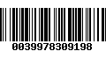 Código de Barras 0039978309198