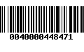 Código de Barras 0040000448471