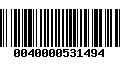 Código de Barras 0040000531494