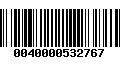 Código de Barras 0040000532767