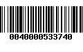 Código de Barras 0040000533740