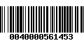 Código de Barras 0040000561453