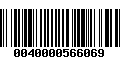 Código de Barras 0040000566069