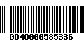 Código de Barras 0040000585336