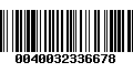 Código de Barras 0040032336678