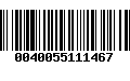 Código de Barras 0040055111467