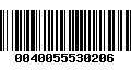 Código de Barras 0040055530206