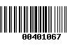 Código de Barras 00401067