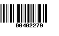 Código de Barras 00402279