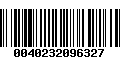 Código de Barras 0040232096327