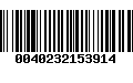 Código de Barras 0040232153914